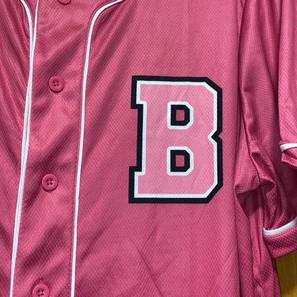 Barbie Baseball Jersey West Coast Pink White Boston Red Sox Shirt L - Picture 5 of 8
